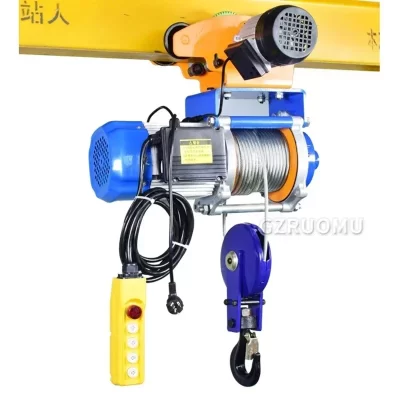 Guindaste de guindaste elétrico portátil, 1.5t/1.2t, guincho de garagem com fio/sem fio, controle remoto para carro, garagem, barco