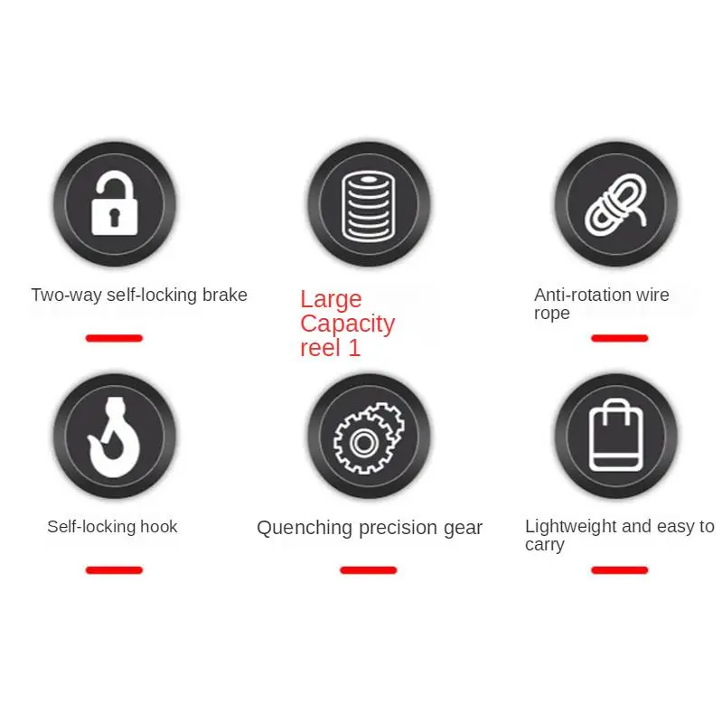 Guindaste de elevação manual 08170 1200 lb, guincho de travamento automático de aço inoxidável para ar condicionado, instalação externa - Image 5