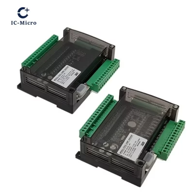 FX3U 24MR 24MT 14 Entrada 10 Saída de Relé Com RS232 RS485 38400bps Relé Transistor PLC Controlador Lógico Programável 6AD 2DA