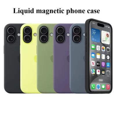Original Liquid Silicone Magsafe Case for Apple IPhone 17 13 15 16 14 Pro Max Wireless 15 16 Plus 17 Air Magnetic Soft Cover
