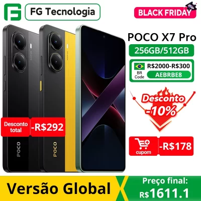 Global Version POCO X7 Pro Smartphone Dimensity 8400-Ultra 6.67" 120Hz AMOLED display 90W HyperCharge 6000mAh NFC Xiaomi HyperOS