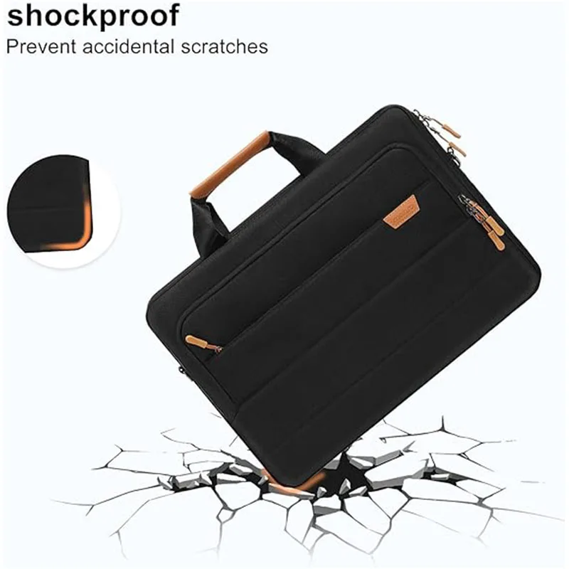 15.6 16 inch Laptop Shoulder Messenger Bag Computer Bag Sleeve Briefcase for MacBook Air 15 Pro 16 M4 M3 M2 M1 Case HP Dell Acer - Image 3