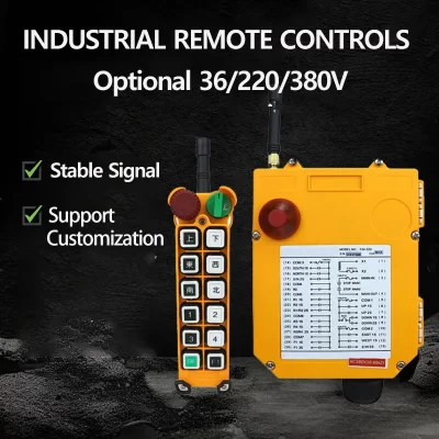 F24-S/D Guindaste Controle Remoto Único Velocidade Dupla Controlador de Grua de Canal Industrial Elevador Elétrico Interruptor Sem Fio Tensão Total