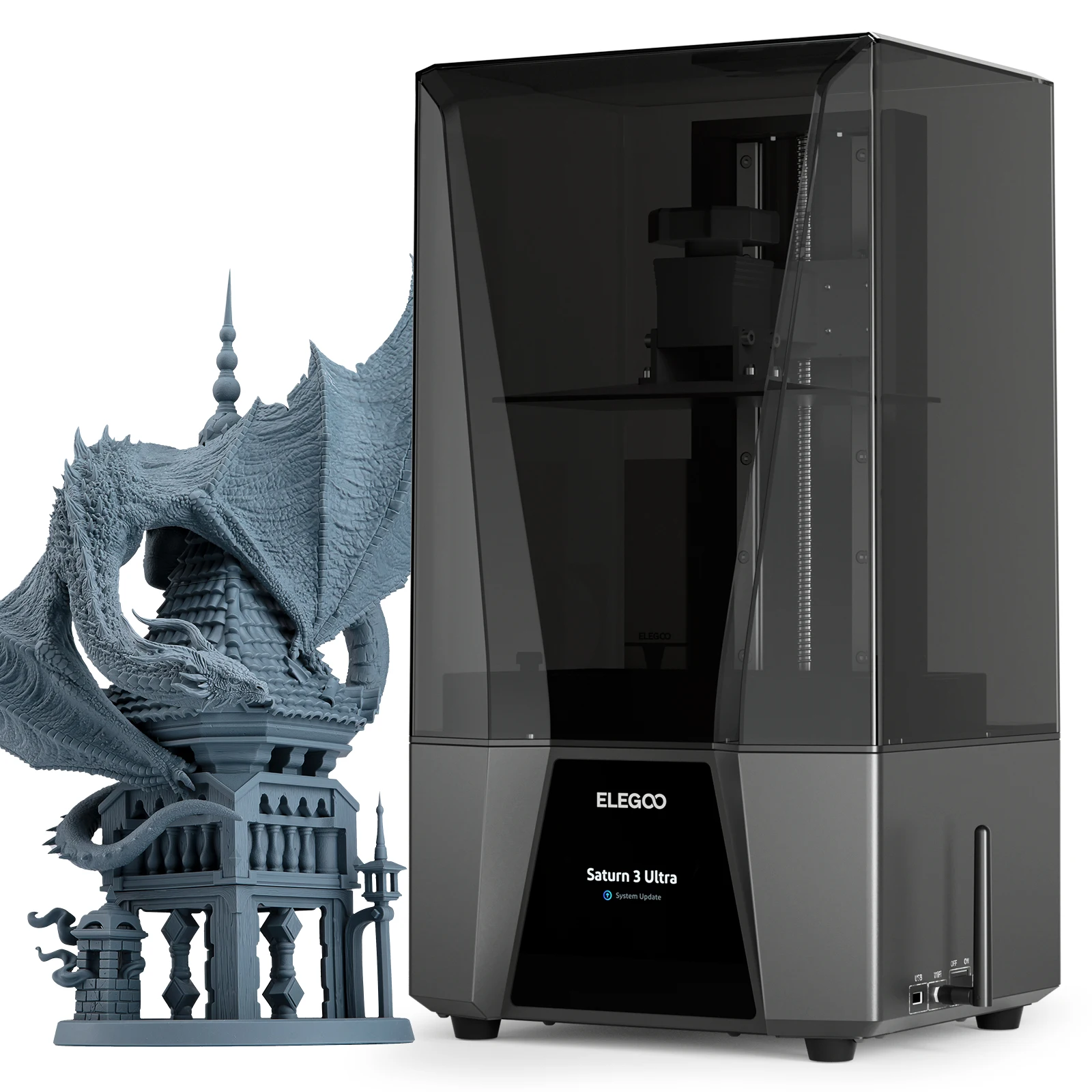 ELEGOO SATURN 3 Ultra 12K Mono MSLA 3D Printer Speed Up to 150mm/h 10'' 12K LCD Resin 3D Printer Printing Size 219*123*260mm - Image 2