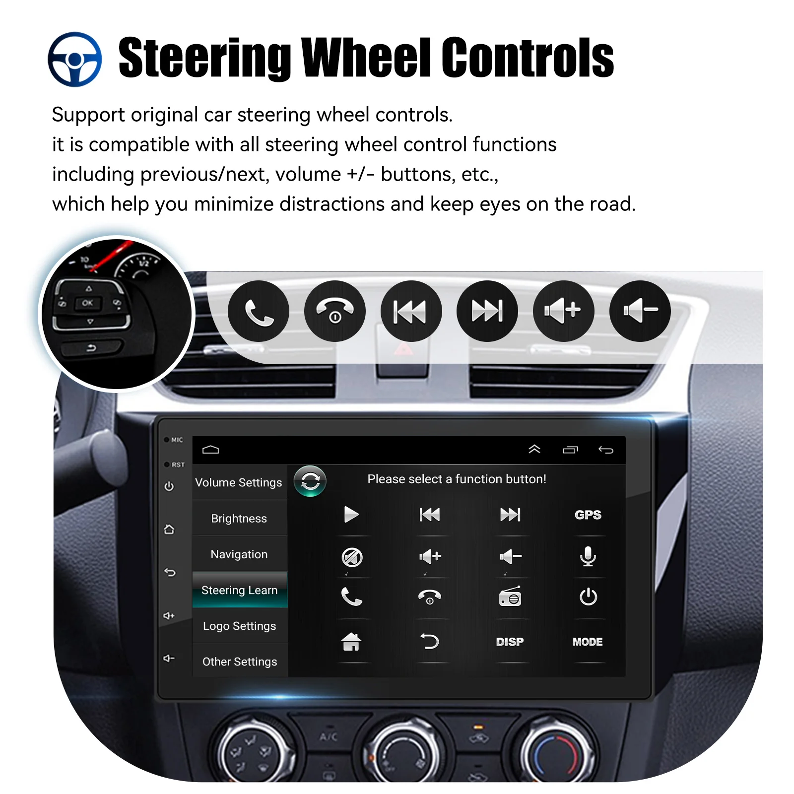 ESSGOO 7 9 10" Car Radio Android Auto Carplay Car Stereo Multimedia Player Universal WIFI GPS Autoradio Car Intelligent Systems - Image 4