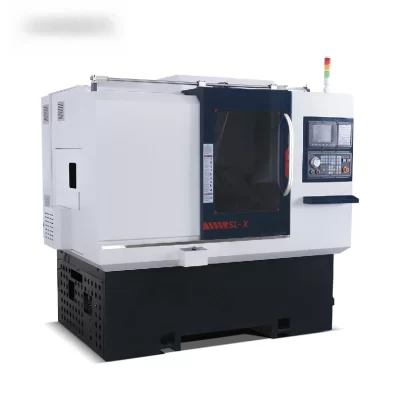 Alimentador de barra de torno CNC de cama inclinada Mini máquina de torno CNC Torreta servo Torno CNC com giro poligonal