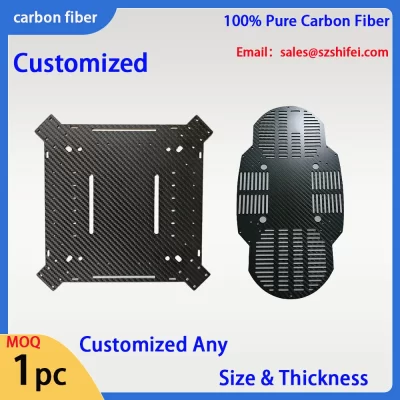 Serviço de placa de corte CNC de fibra de carbono personalizado DlY Folha de fibra de carbono Usinagem CNC Placa de fibra de carbono Serviço CNC personalizado