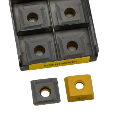 Inserções de torneamento CNC, CNC revestido duplo, R290-12T308M-PM R290 12T308M PM 4230 4240, 10pcs
