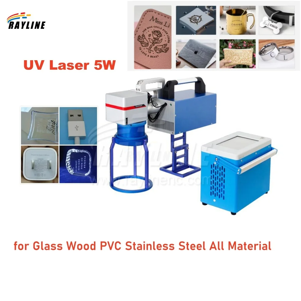 Nova máquina de marcação a laser universal uv, fibra 355nm, máquina de gravação para vidro, madeira, pvc, aço inoxidável, todos os materiais 3w 5w - Image 2