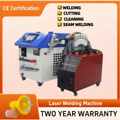 Soldador a laser portátil, fácil de operar, 1000w, 2000w, 3000w, 6000w, máquina de limpeza e solda a laser para metal, nova condição