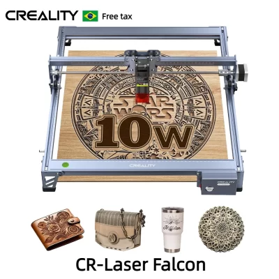 Creality cr-laser falcon 10w/5w máquina de gravação a laser corte e gravação precisa 12mm foco rápido posicionamento preciso