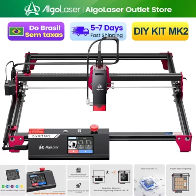 Algolaser kit diy 20w poderoso gravador a laser ferramentas de corte metal vidro wifi/pc madeira cnc laser gravura máquina corte impressora