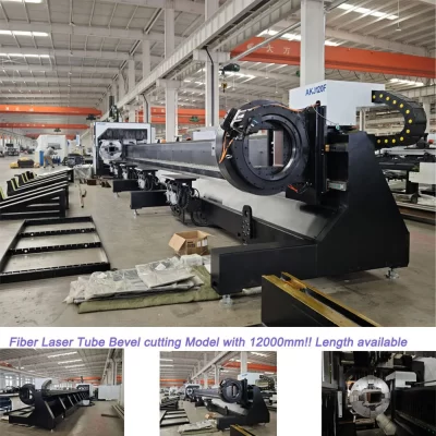 High Speed 5 Axis Bevel Cut Laser Tube Cutting Machine Manufacturers Cnc Laser Pipe Cutting Machine For Metal with 12000mm