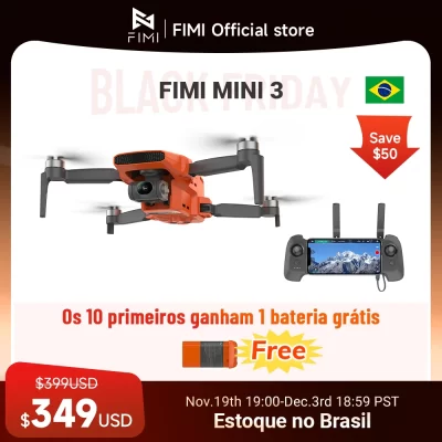 FIMI MINI 3 245g With 4K Camera HDR Video 3-axis Mechanical Gimbal 9KM flight range GPS Foldable RC Drone Quadcopter RTF
