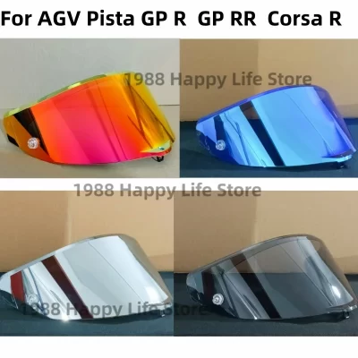 Para agv pista gp r gp rr corsa r motocicleta capacete viseira lente substituição escudo pára-brisa visor tela de vidro acessórios