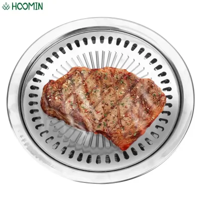 Grelha de churrasco sem fumaça, placa antiaderente de fogão a gás para fogão elétrico, bandeja de cozimento, churrasqueira, ferramentas para casa ao ar livre