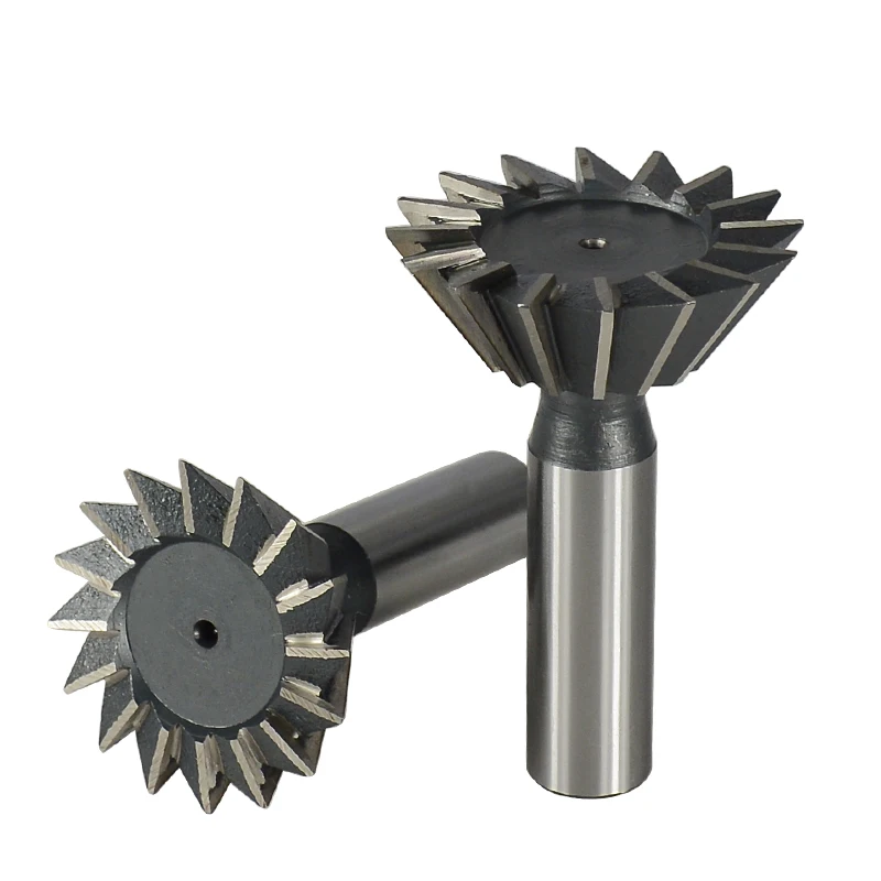 XCAN Dovetail Milling Cutter 45 55 60 Degrees CNC Router Bit Straight Shank HSS End Mill Dovetail Slot Mill for Metal Cutting - Image 2