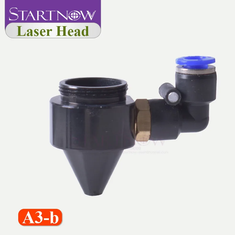 CO2 Laser Air Nozzle Jet & CO2 Laser Head Holder With Focus Lens Set and 25mm Mirror Mount For Laser Machine Hardware Tools - Image 4
