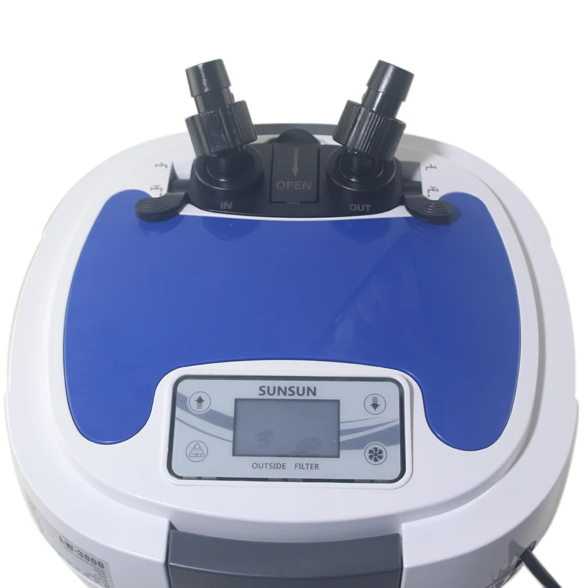 Filtro de aquário SUNSUN com monitor LCD, HW-3000, 6 seções de fluxo ajustável, 3000L por h, 9W Esterilizador UV para tanques de peixes até 300-750L - Image 2