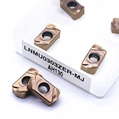 LNMU0303 ZER MJ AH725 AH130 100% Original inserção de carboneto de tungstênio Torno CNC Ferramenta de lâmina de torneamento externo para EXN03R LNMU 0303