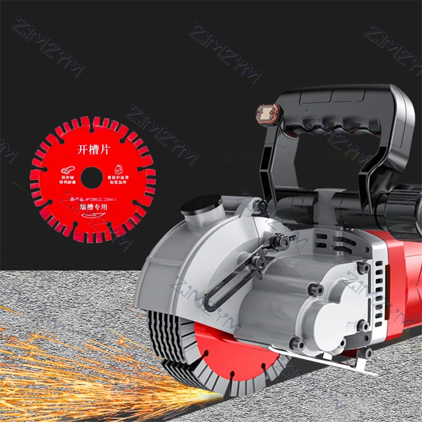 KCJ-001 220V Caçador de parede elétrico Guia a laser portátil Máquina de entalhe para parede de tijolo/béton Ferramenta de corte profissional de ranhuras - Image 2
