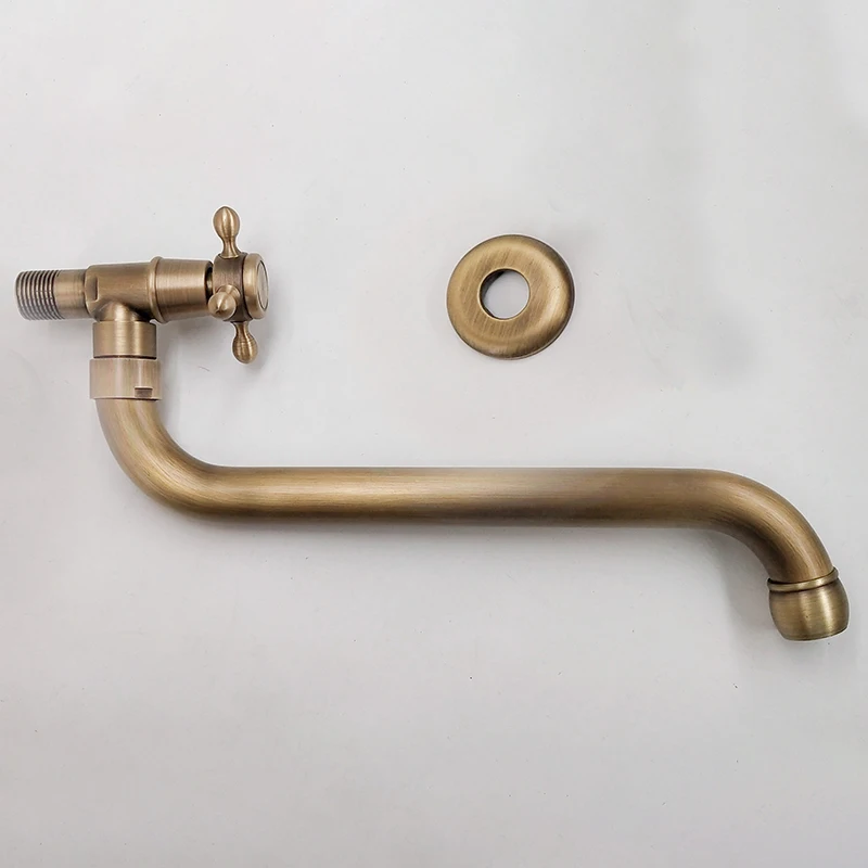 Ellen única torneira fria de parede ao ar livre mop piscina torneira antqiue bronze parede torneira da pia da cozinha rotativa ml982 - Image 6