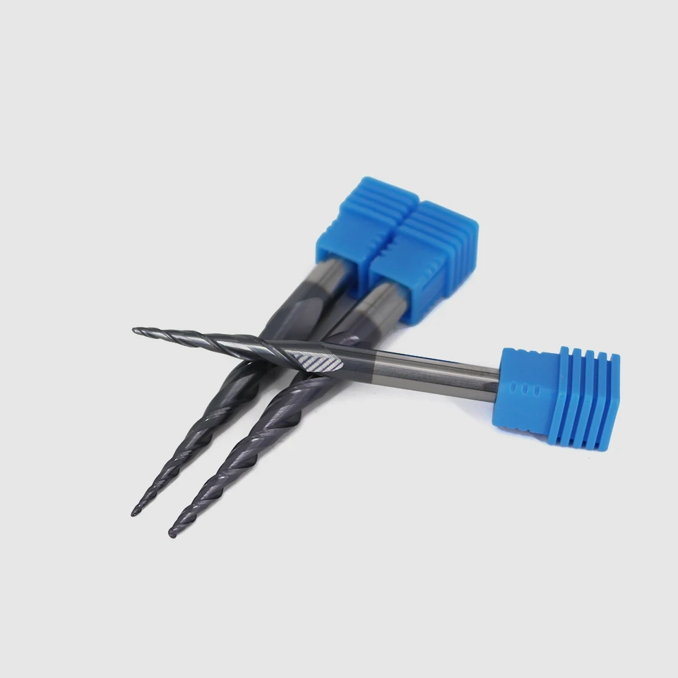VACK Carbide Ball Nose End Mills 3.175mm 4mm 6mm 8mm Tapered End Mill Engraving Router Bits Cnc Taper Wood Metal Milling Cutter - Image 5