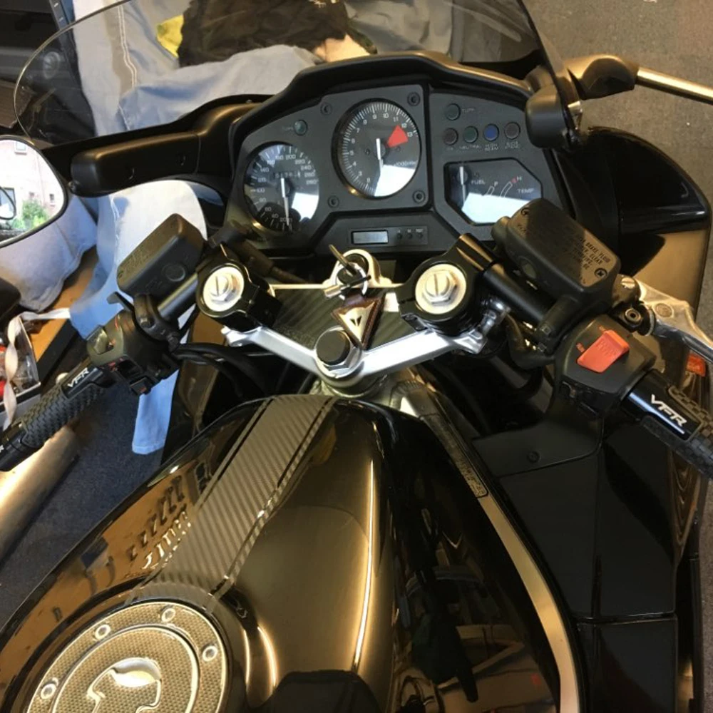Clip-On moto guidão, garfo tubo, CNC volante, café Racer Bars, 22mm, se Fits 31mm, 32mm, 33mm, 35mm, 36mm, 37mm, 39mm, 41, 43, 50, 51mm - Image 6