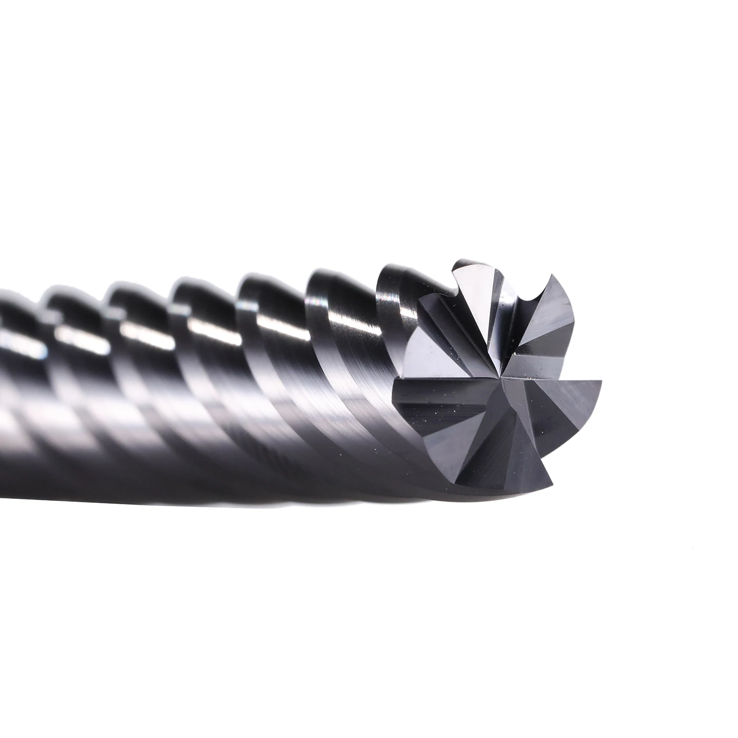 1pc GM-6E GM-6EL series solid carbide 6 flutes flattened end mills with straight shank and long cutting edge - Image 6