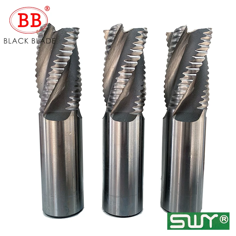 BB Roughing End Mill HSS Cutters 4 Flute 5mm to 45mm Saw Blade Metal Machining Inch & Iso 6mm 8mm 10mm 12mm 16mm - Image 3