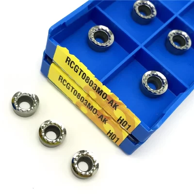 RCGT0803 MO AK H01 Aluminum Insert Indexable Milling Turning Tool CNC Cutting Tool Copper Aluminum Processing RCGT 0803 Milling
