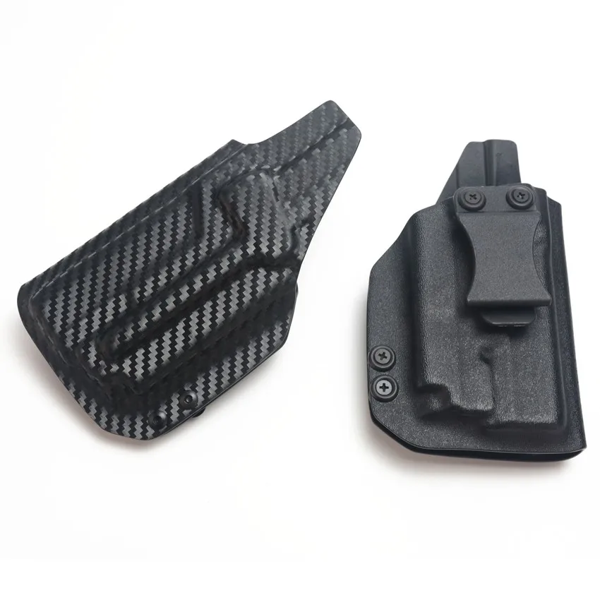 IWB Inside Waistband Carbon Fiber Kydex Holster For CZ P10 C Compact with Olight PL Mini 2 Valkyrie 600 Lumens Flashlight laser - Image 2
