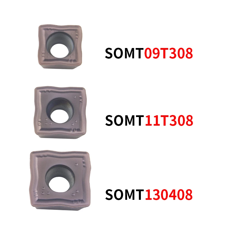 Ferramenta De Torneamento Externo De Liga Dura, Ferramentas De Torno De Metal, Inserções De Carboneto, SOMT060204, SOMT09T308, YZ15TF, KT1505, SOMT 12T308, Ferramentas De Fresagem - Image 4