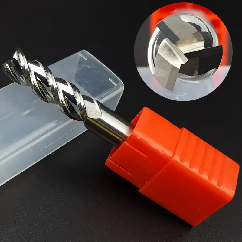 1PCS Cnc Cutting Aluminum HRC55 3 Flute Milling Cutter Carbide End Mill For Aluminum Copper Processing Metal Cutter Endmill tool - Image 2
