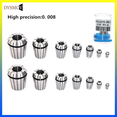 Pinça de mola er25 de alta precisão 0.008 aa 1mm-16mm, ferramenta de torno cnc, mandril col para máquina de perfuração de moinho de gravação, 1 peça