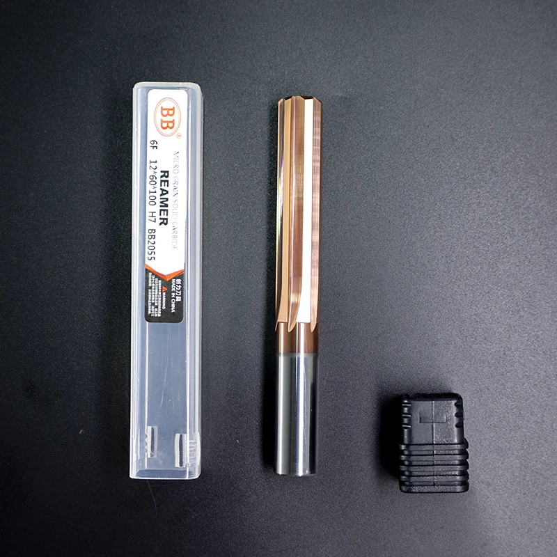 BB 1mm-20mm Carbide Reamer Coated Spiral Straight Flute H7 Chucking Hardened Steel Metal Cutter 4 6 Flute CNC Hole Tool - Image 4