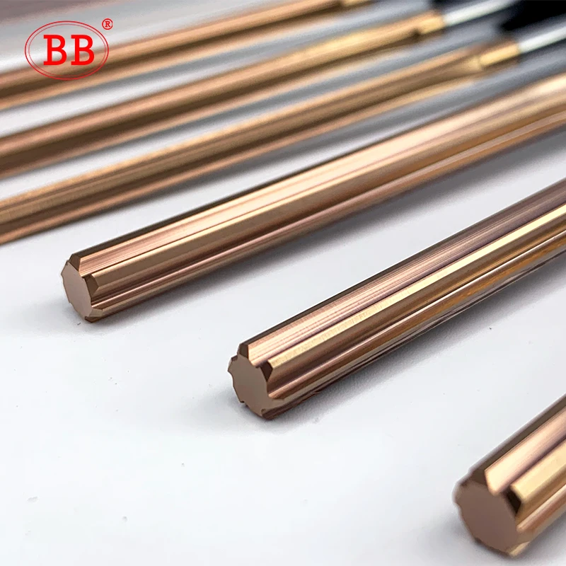 BB 1mm-20mm Carbide Reamer Coated Spiral Straight Flute H7 Chucking Hardened Steel Metal Cutter 4 6 Flute CNC Hole Tool - Image 3