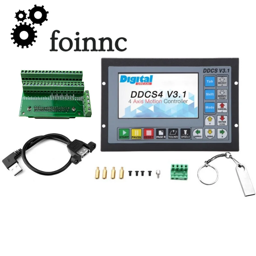 DDCSV3.1 CNC offline Motion Control System, Motor Motion Controller, Metal Habitação, em vez de Mach3