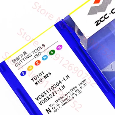 VCGX110302 VCGX110304 VCGX110308-LC LH YD101 YBG102 VCGX160402-LH YBG102 ZCC.CT Inserção de carboneto Inserções VCGX