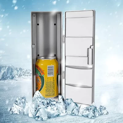 Portable Mini USB 5V PC Refrigerator Warmer Cooler Beverage Drink Cans Fridge Freezer Beer Cooler for Travel Car Office Use