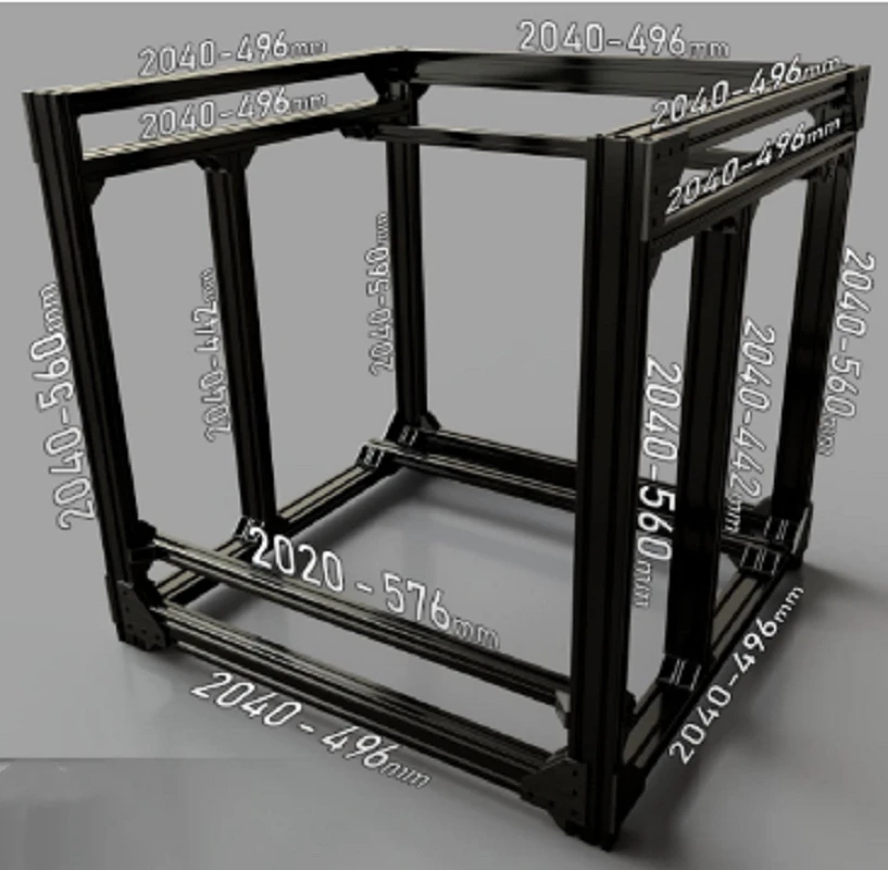 BLV-3D Printer Cube Frame Kit, Kit De Hardware DIY, CR10, Quadro BLV