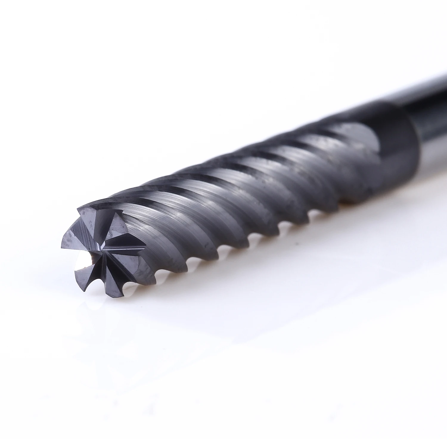 1pc GM-6E GM-6EL series solid carbide 6 flutes flattened end mills with straight shank and long cutting edge - Image 3