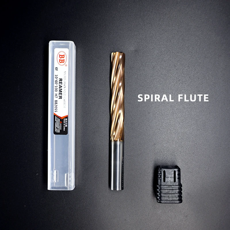 BB 1mm-20mm Carbide Reamer Coated Spiral Straight Flute H7 Chucking Hardened Steel Metal Cutter 4 6 Flute CNC Hole Tool - Image 5