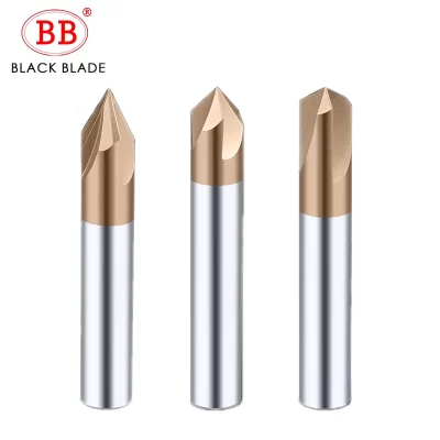 BB Chamfer Milling Cutter Carbide Corner Countersink Chamfering Mill Deburring Edges V Groove Router 60 90 120 Degree 2 3 Flutes