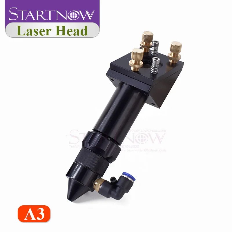 CO2 Laser Air Nozzle Jet & CO2 Laser Head Holder With Focus Lens Set and 25mm Mirror Mount For Laser Machine Hardware Tools - Image 2