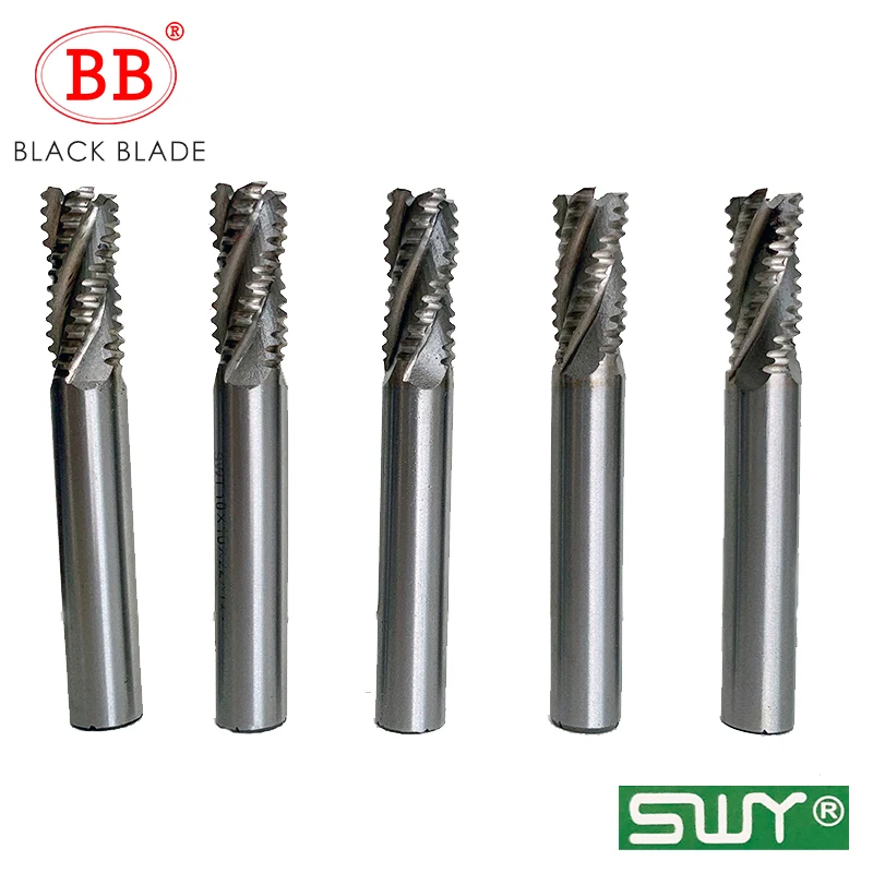 BB Roughing End Mill HSS Cutters 4 Flute 5mm to 45mm Saw Blade Metal Machining Inch & Iso 6mm 8mm 10mm 12mm 16mm - Image 2