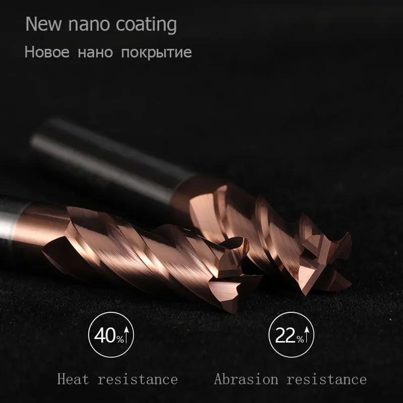 Milling Cutter Alloy Coating Tungsten Steel Tool Maching Hrc55 Endmill Milling Cutter Kit Milling Machine Tools cnc Router Bits - Image 4