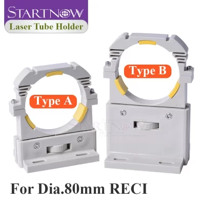 CO2 Laser Tube Holder For Reci Dia 80mm Adjustable Height Plastic Lamp Bracket Mount Base For Laser Cutting Equipment Parts