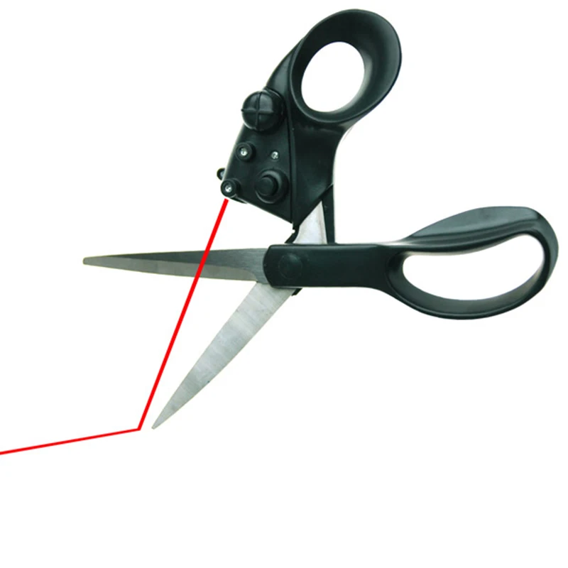 Tesoura profissional guiada a laser para costura de tecido, corte reto rápido, artesanato doméstico, tesoura de embrulho, suprimentos diy - Image 3
