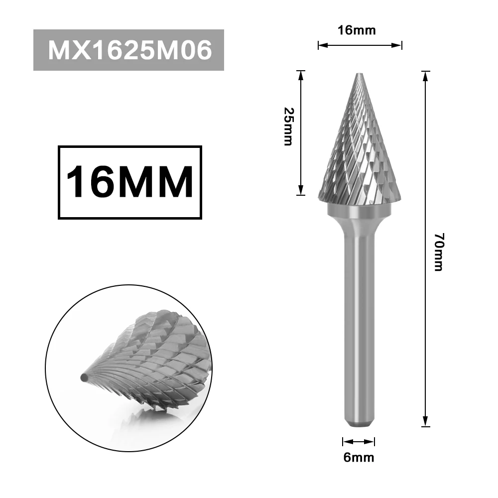 6MM Metal Drawing Tungsten Carbide Milling Cutter Rotary Tool Burr CNC Engraving Abrasive Tools Metalworking Milling Polishing - Image 3
